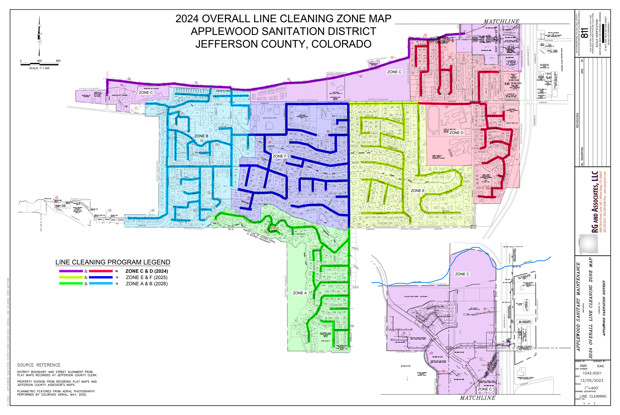 2024 Overall Line Cleaning Zone Map
